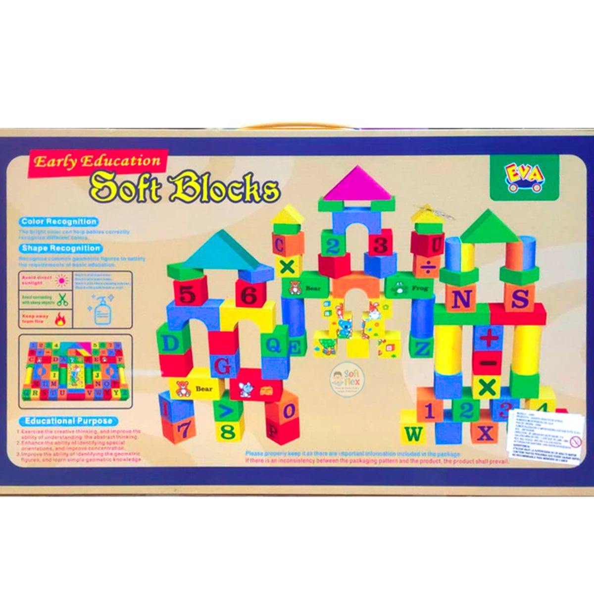 GENERICO - Bloques De Construcción De Eva Soft Juego Rompecabezas 80pcs
