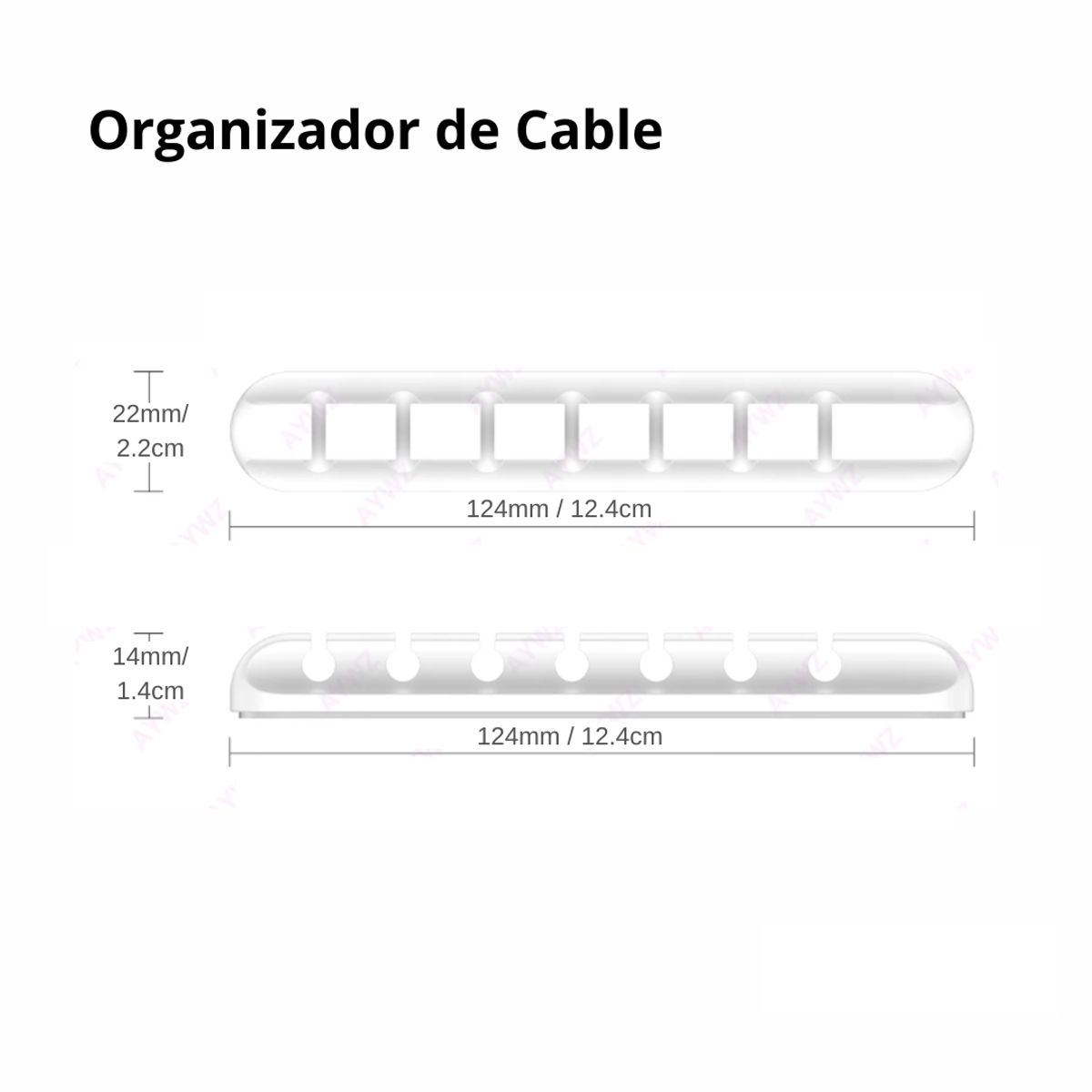 GENERICO - Organizador de cable para escritorio