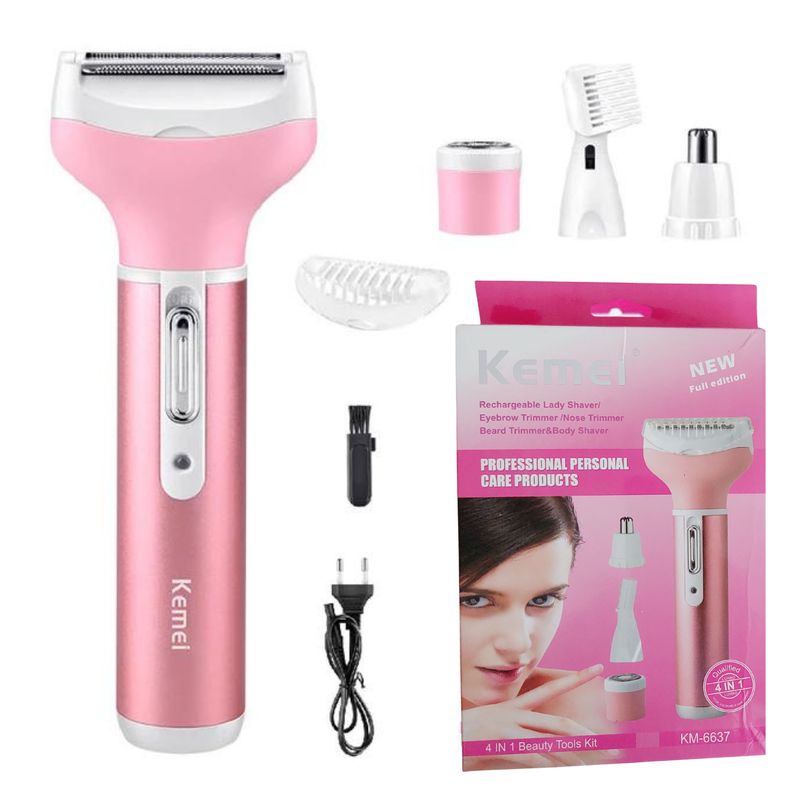 KEMEI - Depiladora para Dama KEMEI 4 en 1