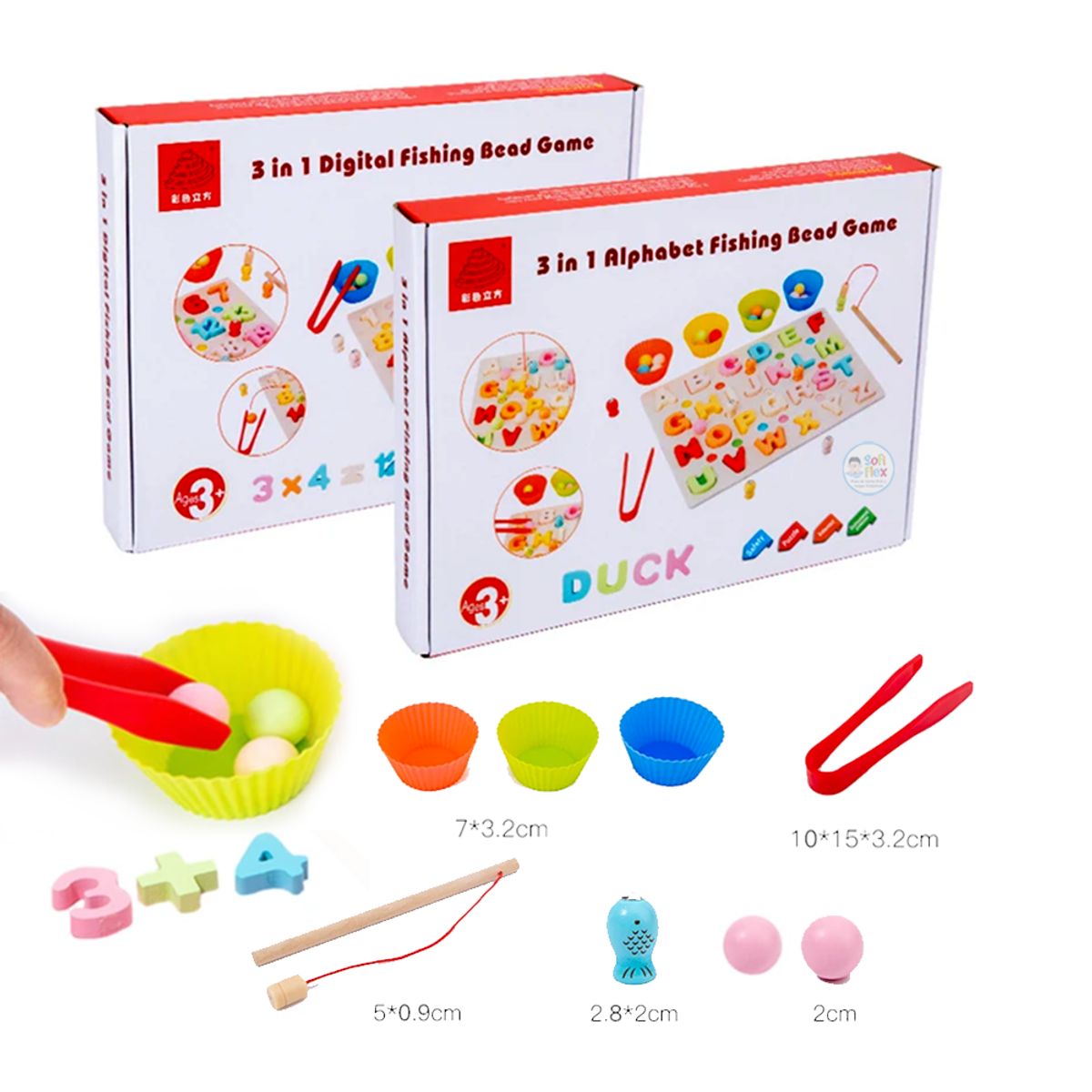 GENERICO - Tablero Montessori Alfabeto de Encaje y Pesca