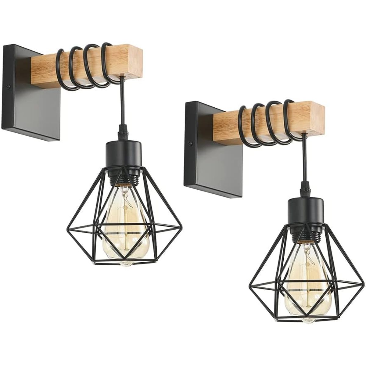 GENERICO - pack Lámpara de pared diseño diamante