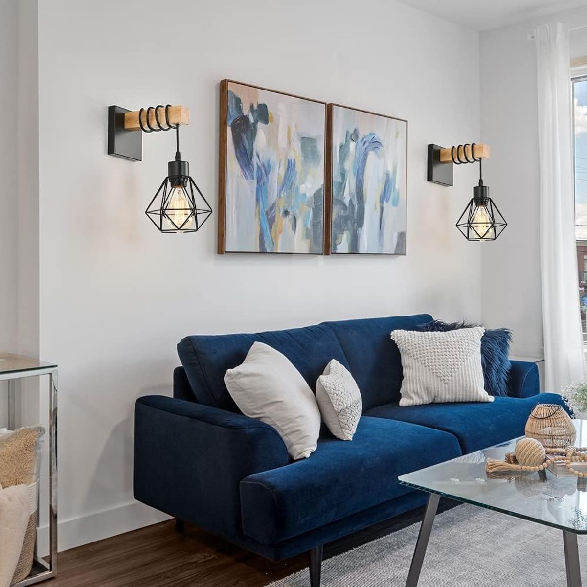 GENERICO - pack Lámpara de pared diseño diamante