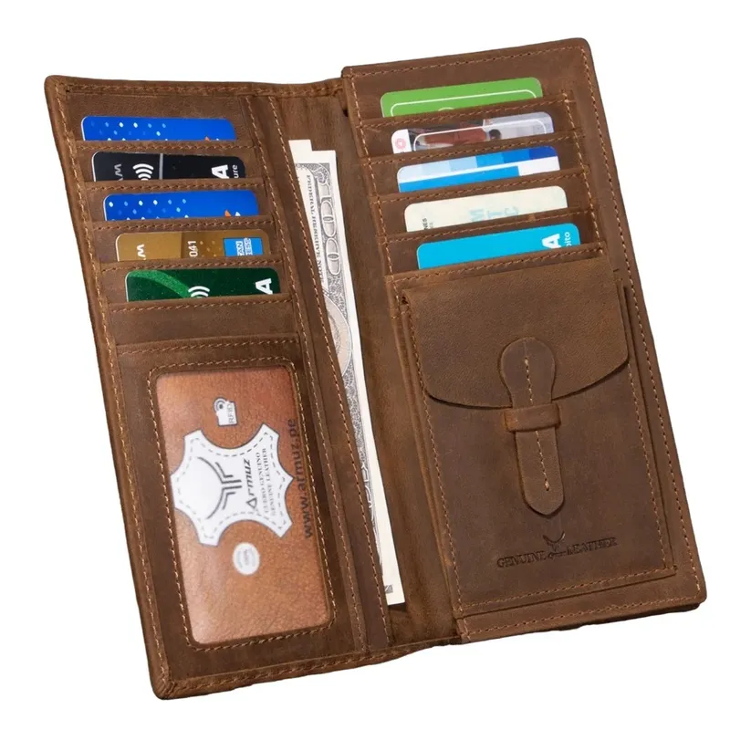 ARMUZ - Billetera de Cuero Vacuno De alta Gama De Saco AR01