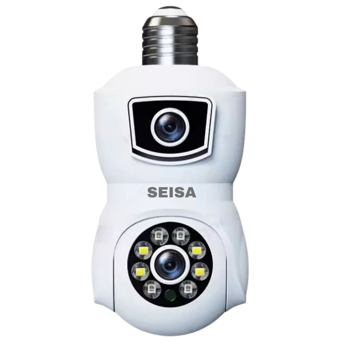 SEISA - Cámara IP Smart WIFI 360° Doble Lente 4MP SEISA Foco Cámara Full HD IPC-ZAS07