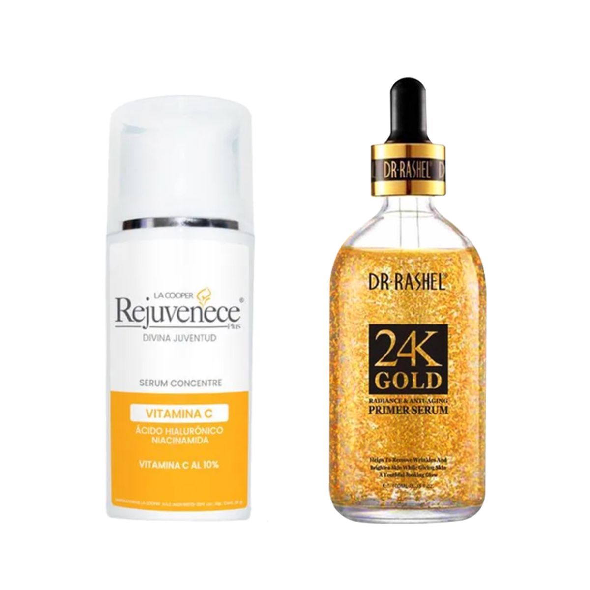 GENERICO - Serum Facial Concentre Vitamina C + Suero Antiarrugas 24k Oro