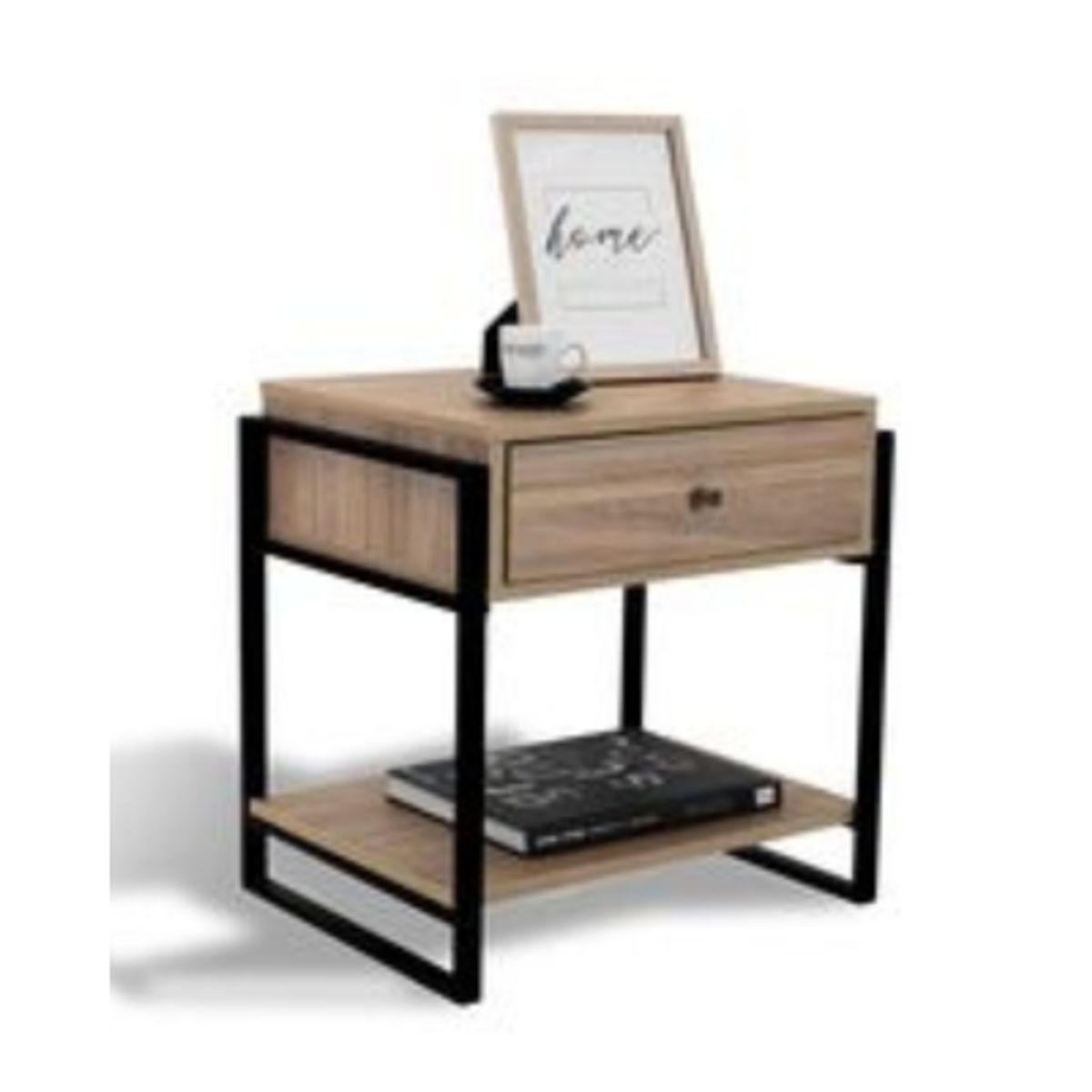 GENERICO - VELADOR LUZ ACERO NEGRO