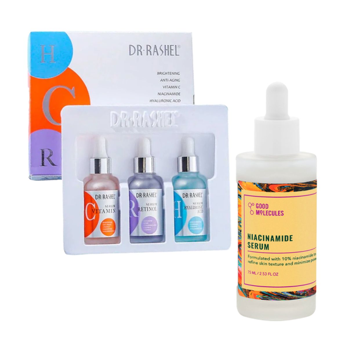 GENERICO - Pack Serum Facial 3 en 1 + Serum de Niacinamide 75ml