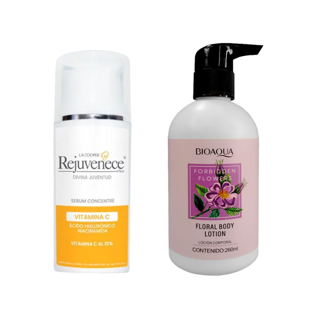 GENERICO - Serum Facial Concentre Vitamina C + Locion Corporal Flower