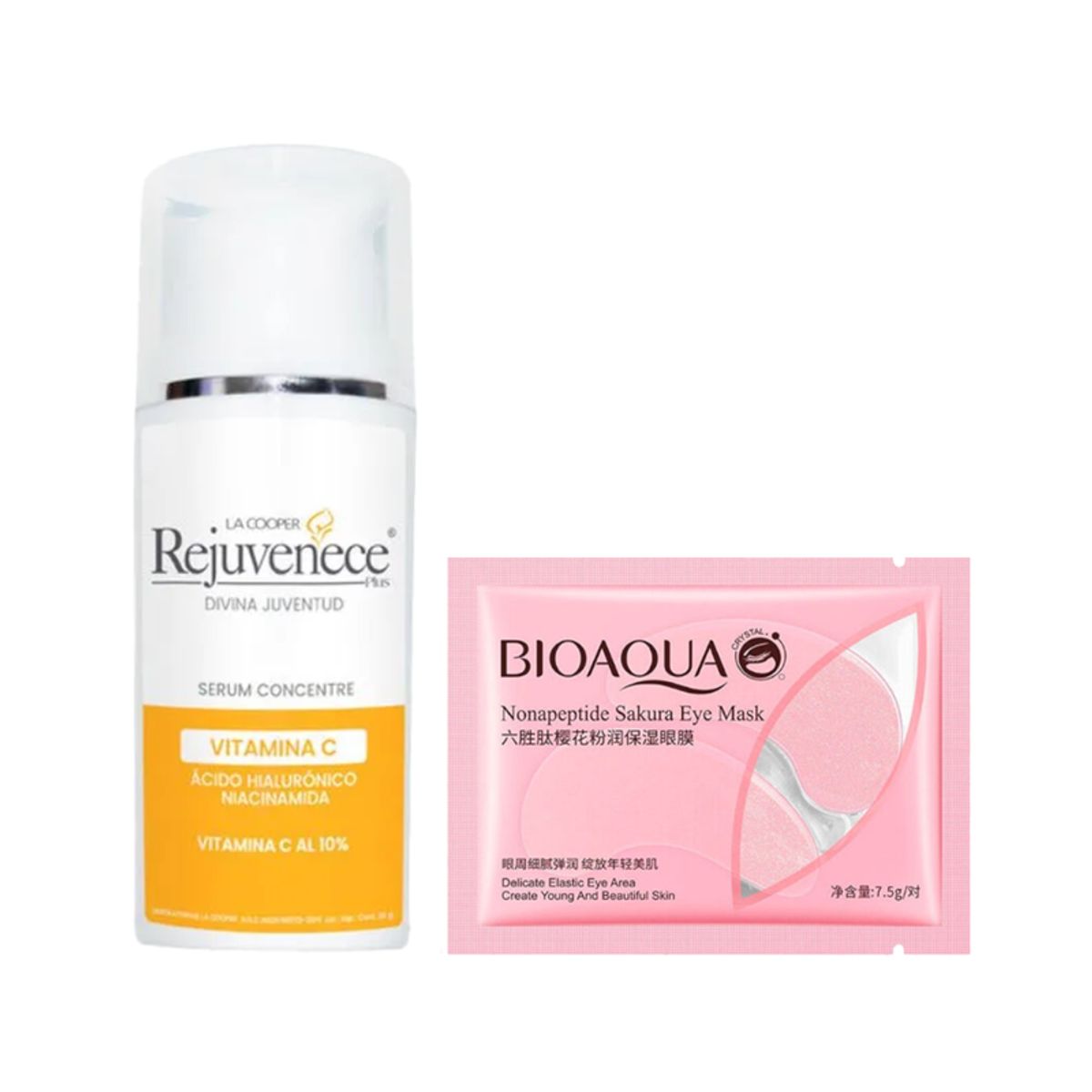 GENERICO - Serum Facial Concentre Vitamina C + Mascarilla de ojos Sakura