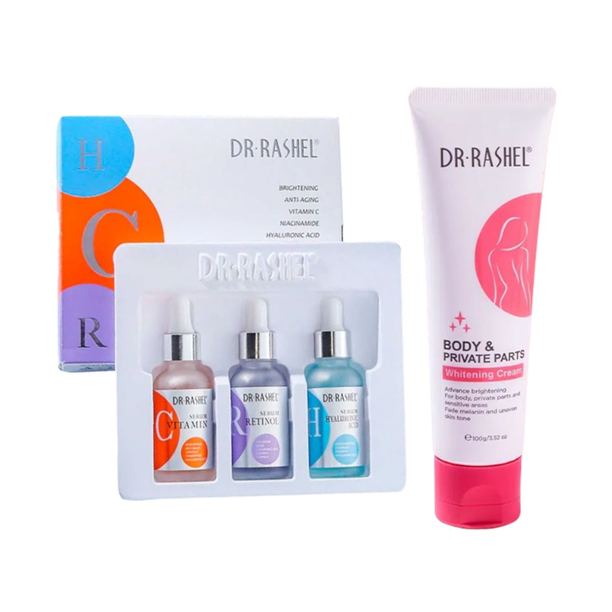 GENERICO - Pack Serum Facial 3 en 1 + Crema Blanqueadora zona intima