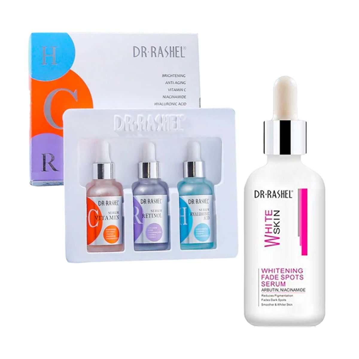 GENERICO - Pack Serum Facial 3 en 1 + Suero Blanqueadora de Manchas