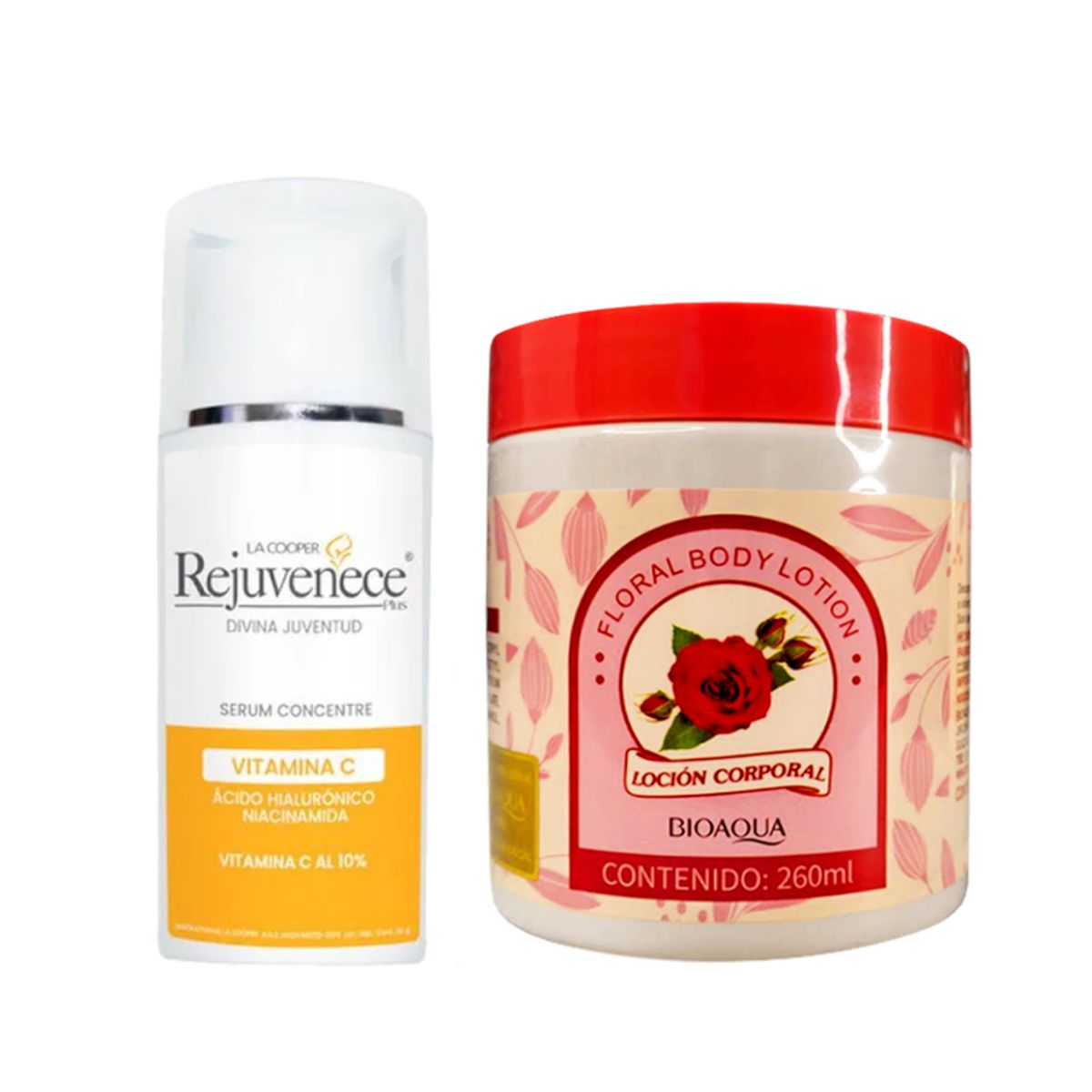 GENERICO - Serum Facial Concentre Vitamina C + Locion Corporal de Rosas