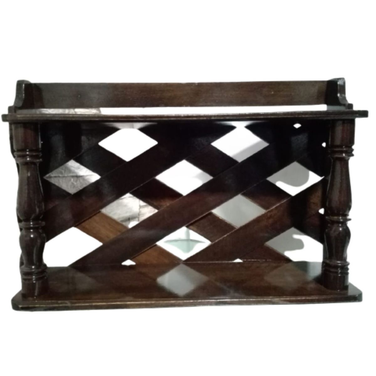 GENERICO - Repisa 2 niveles Organizador Estante para cocina en MARRON