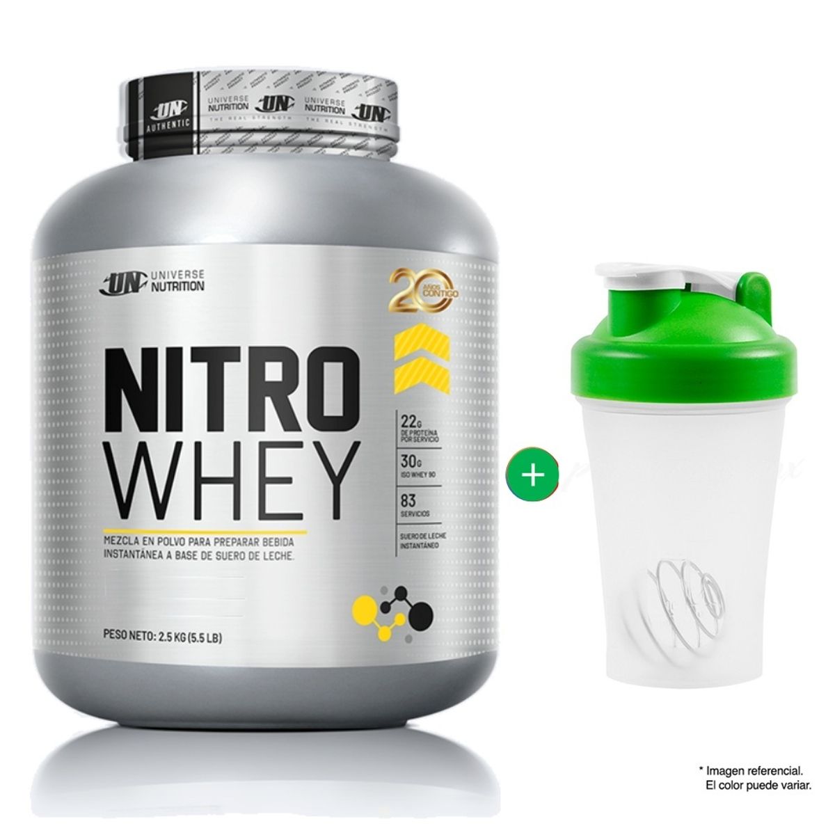 Universe Nutrition - Proteína Universe Nutrition Nitro Whey 2.5 Kg Vainilla