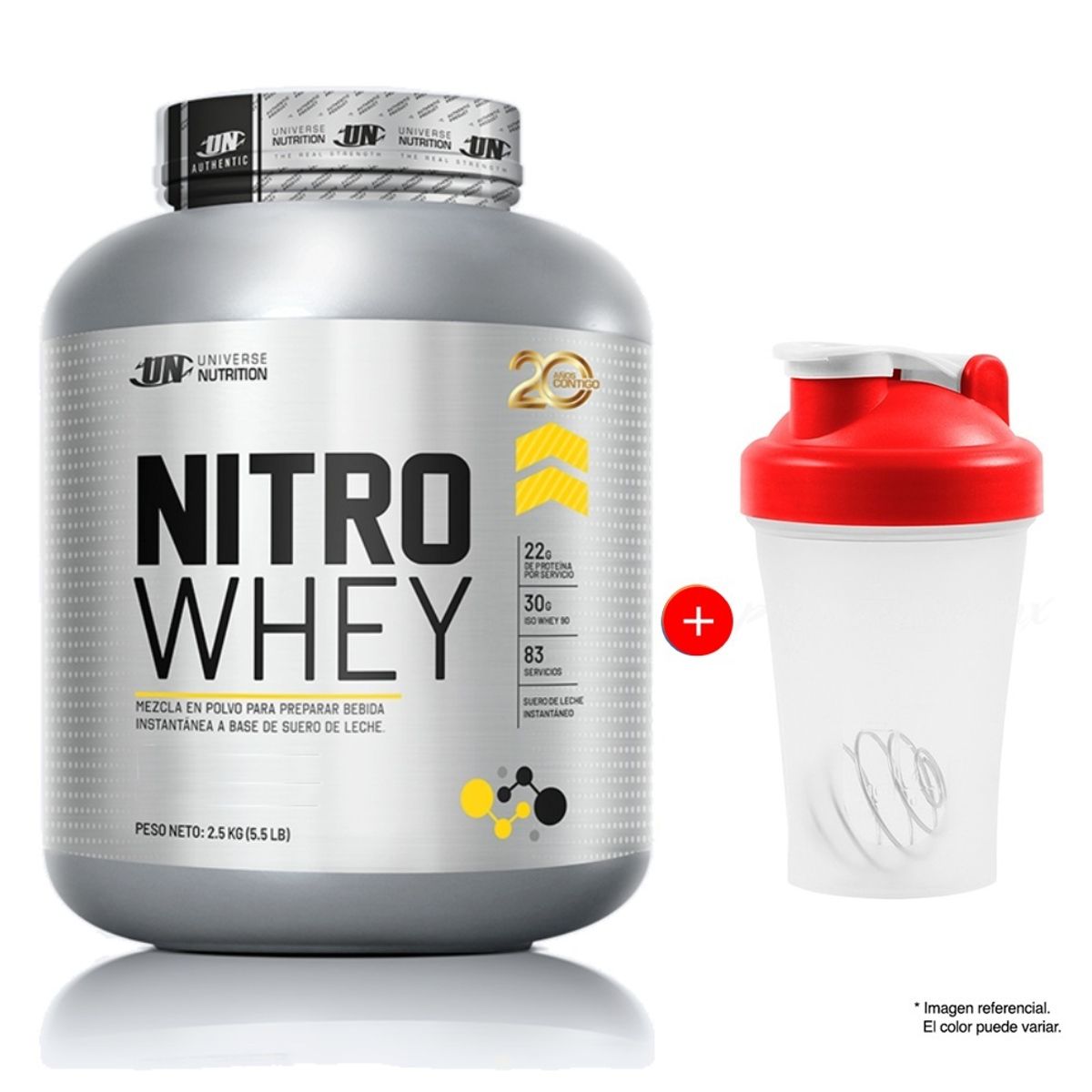 UNIVERSE NUTRITION - NITRO WHEY 3 KG CHOCOLATE MÁS SHAKER