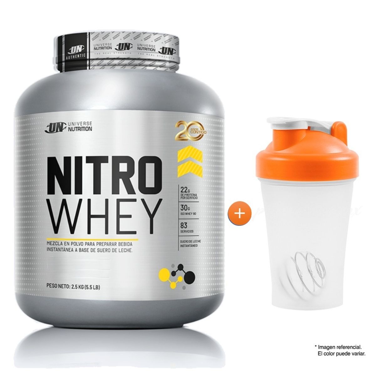 UNIVERSE NUTRITION - Nitro Whey UN Universe Nutrition 2.5 Kg Chocolate Suero De Leche