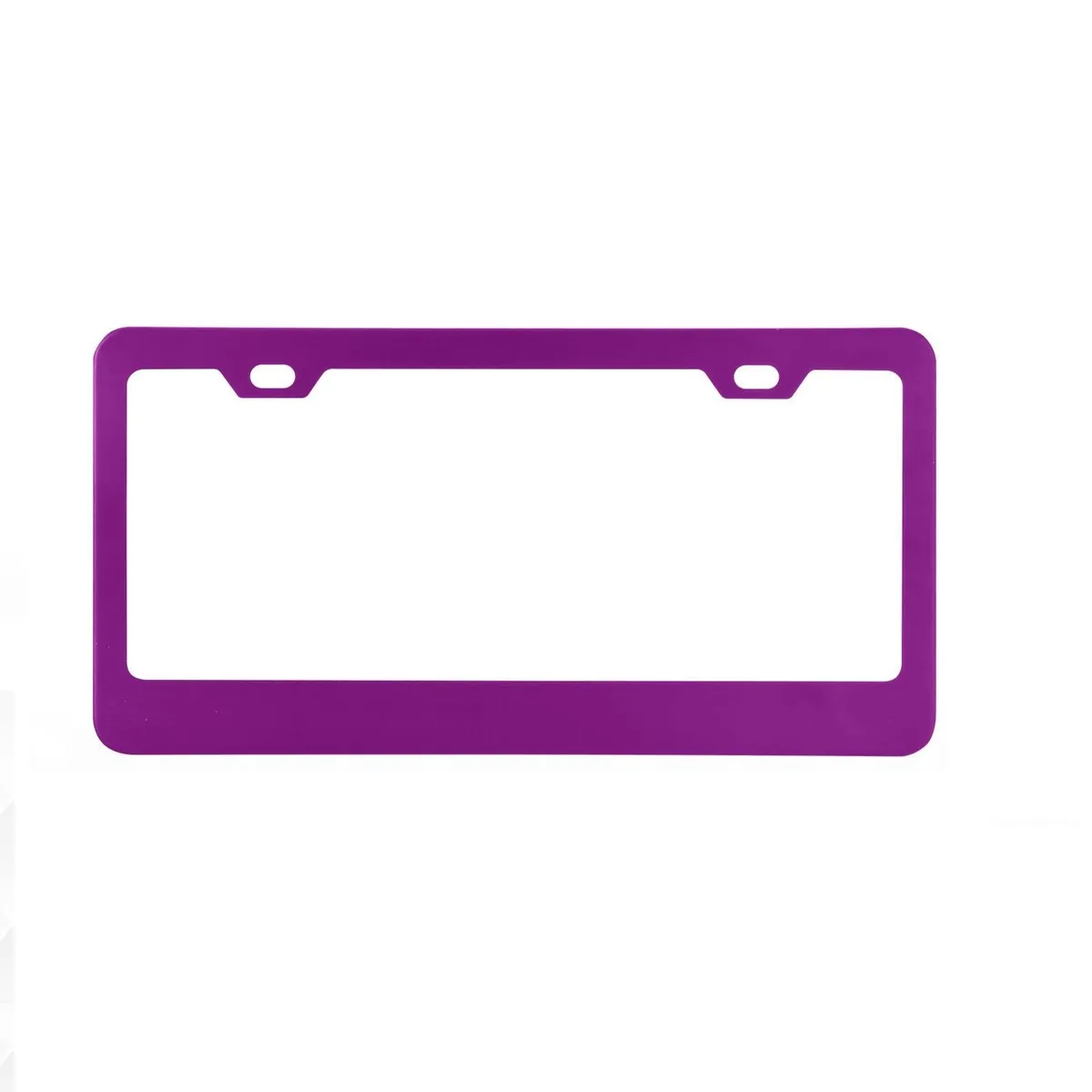 GENERICO - Marco De Placa Auto Universal De Metal Purple 2pcs
