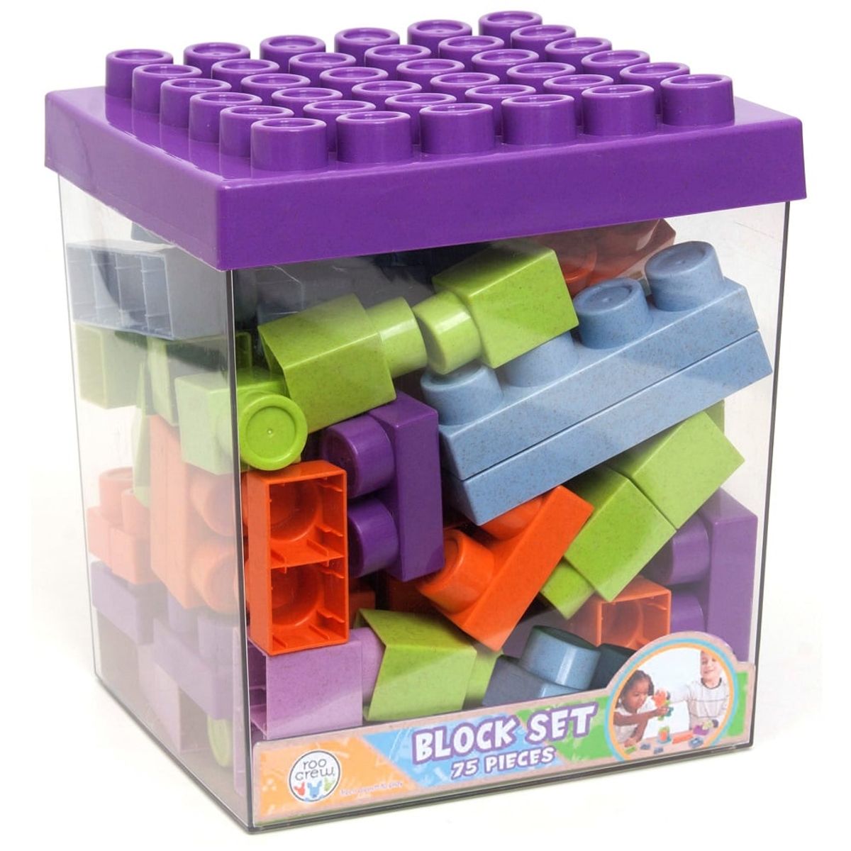 ROO CREW - Bloques de Construccion Roo Crew - Caja 75 Bloques