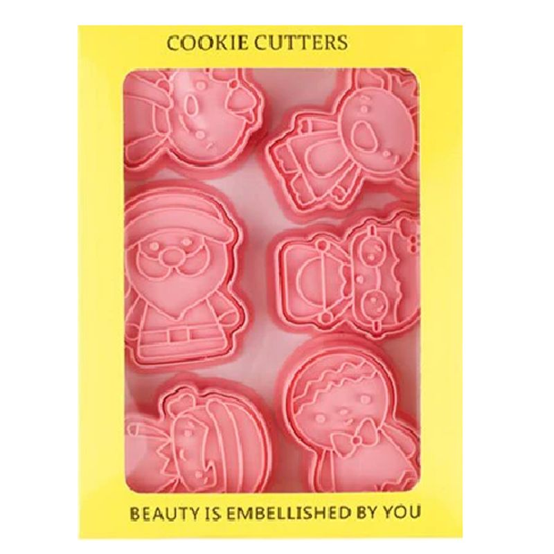 GENERICO - 8 Cortadores de Galletas- Navidad 2