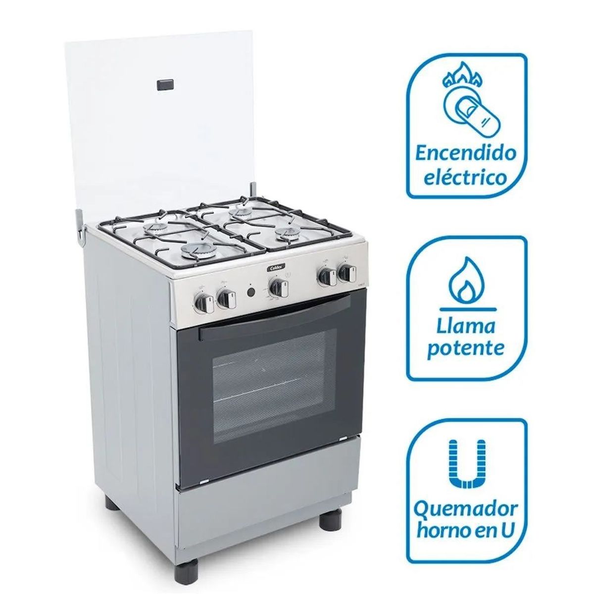COLDEX - Cocina Coldex CX611 a Gas de Pie 24" 4 Quemadores Inox