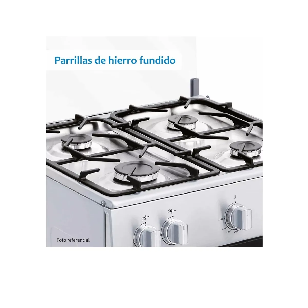 COLDEX - Cocina Coldex CX611 a Gas de Pie 24" 4 Quemadores Inox
