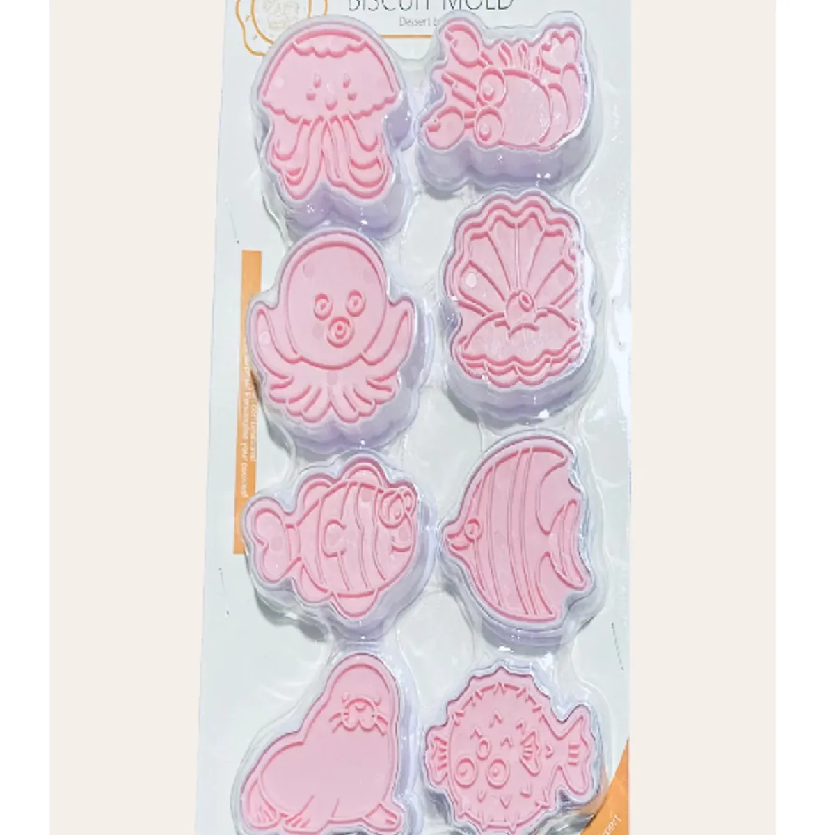 GENERICO - 8 Cortadores de Galletas-  Animales del Oceano