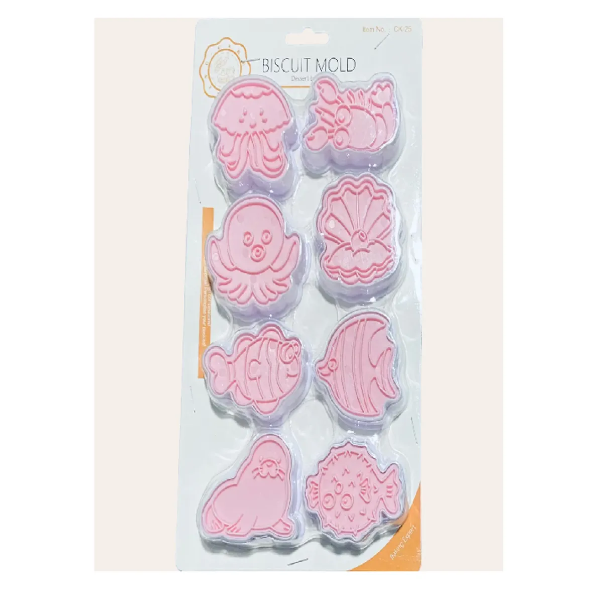 GENERICO - 8 Cortadores de Galletas-  Animales del Oceano