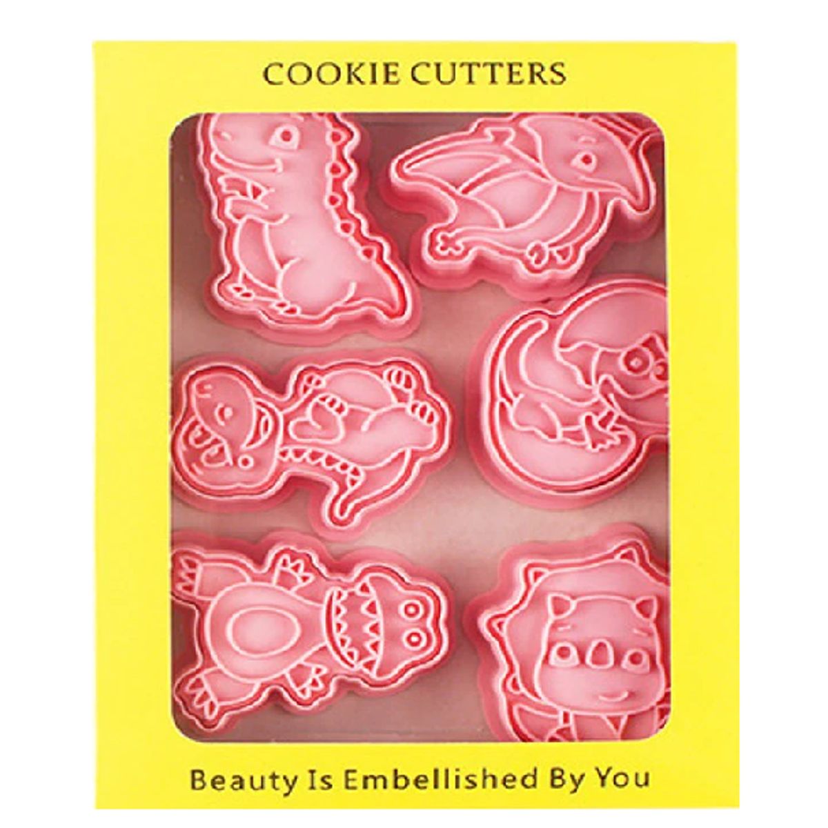 GENERICO - 8 Cortadores de Galletas- Dinosaurios Modelo 2