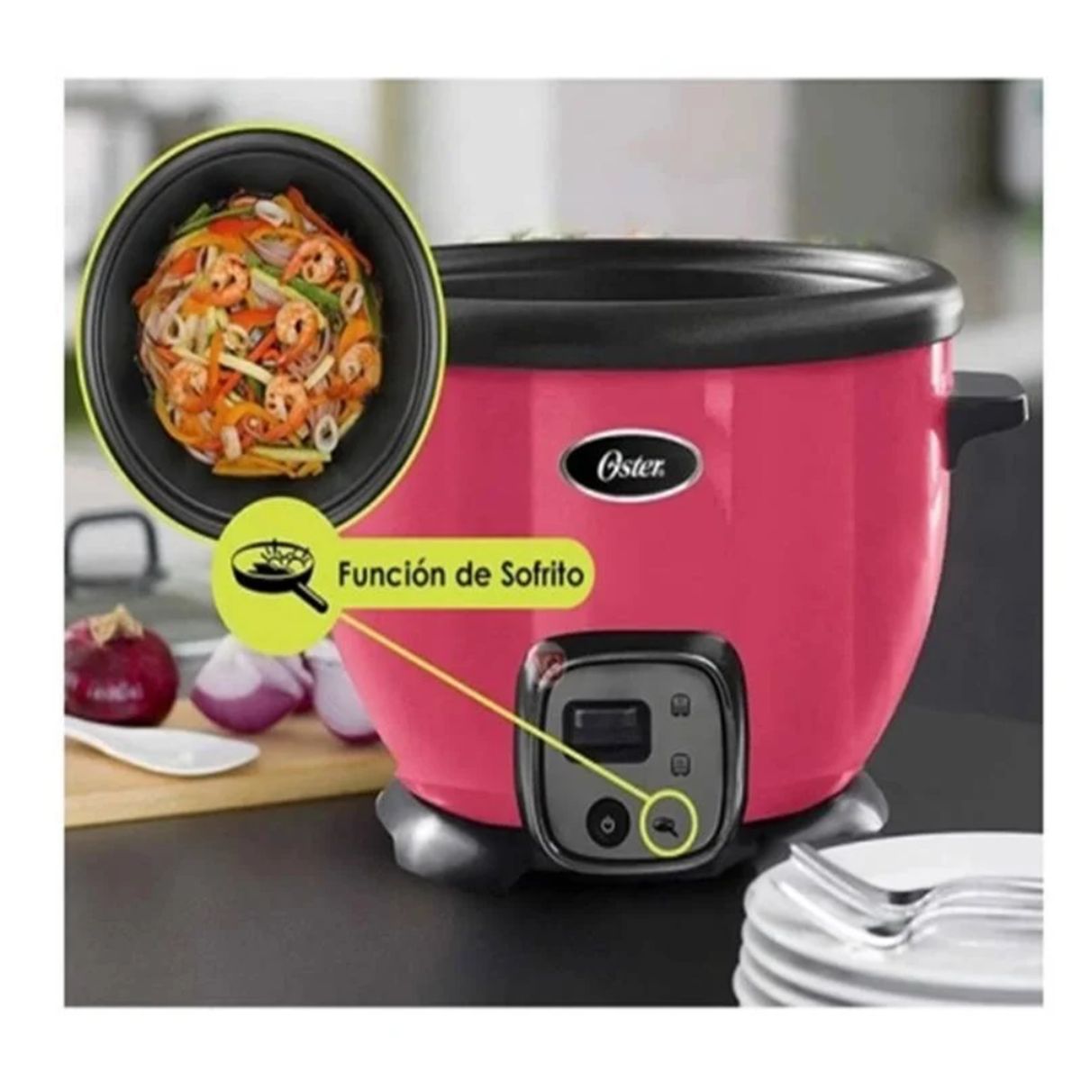 OSTER - Olla arrocera Oster 18LT con sofrito CKSTRC8029M Sandía