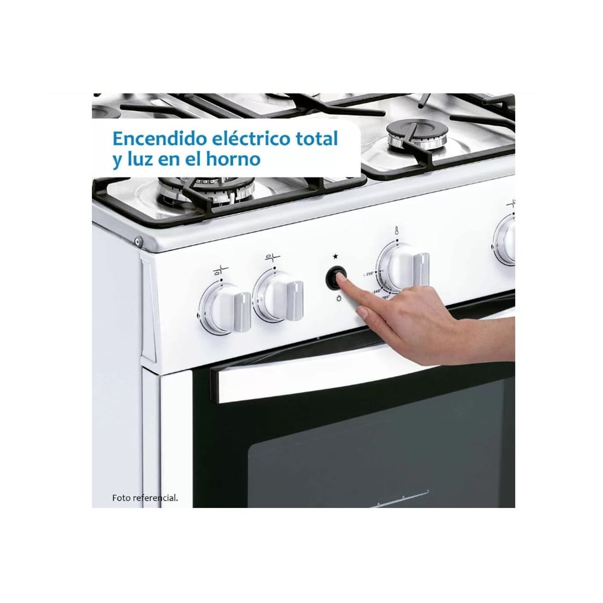 COLDEX - Cocina Coldex CX650 a Gas de Pie 24" 4 Quemadores Blanco