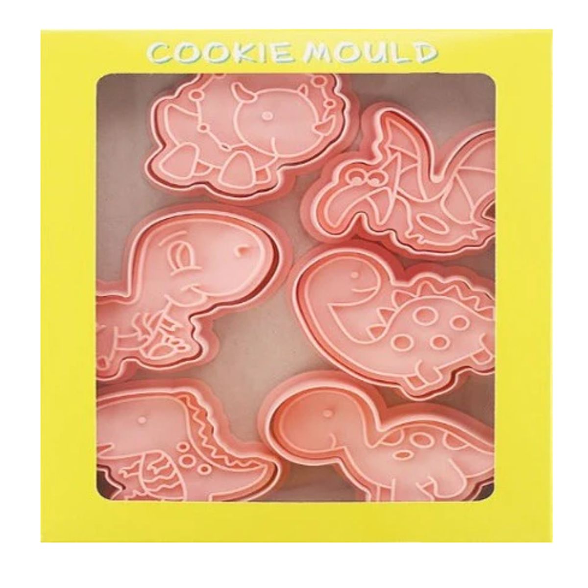 GENERICO - 6 Cortadores de Galletas- Dinosaurios