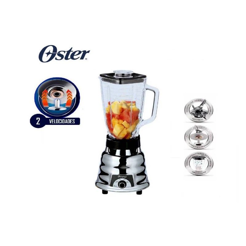 OSTER - Licuadora Oster 250-022-053 600 Watts 2 Velocidades Cromado