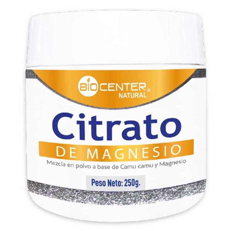 GENERICO - Citrato de Magnesio x 250 gr - BioCenter Natural