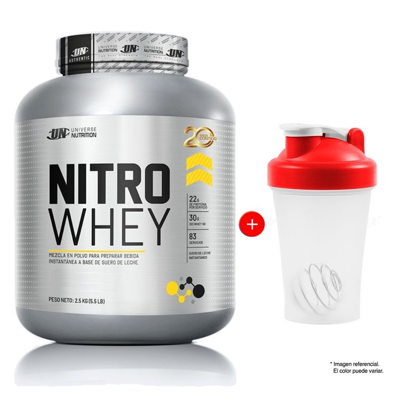 UNIVERSE NUTRITION - Proteína Universe Nutrition Nitro Whey 2.5 Kg Cookies & Cream
