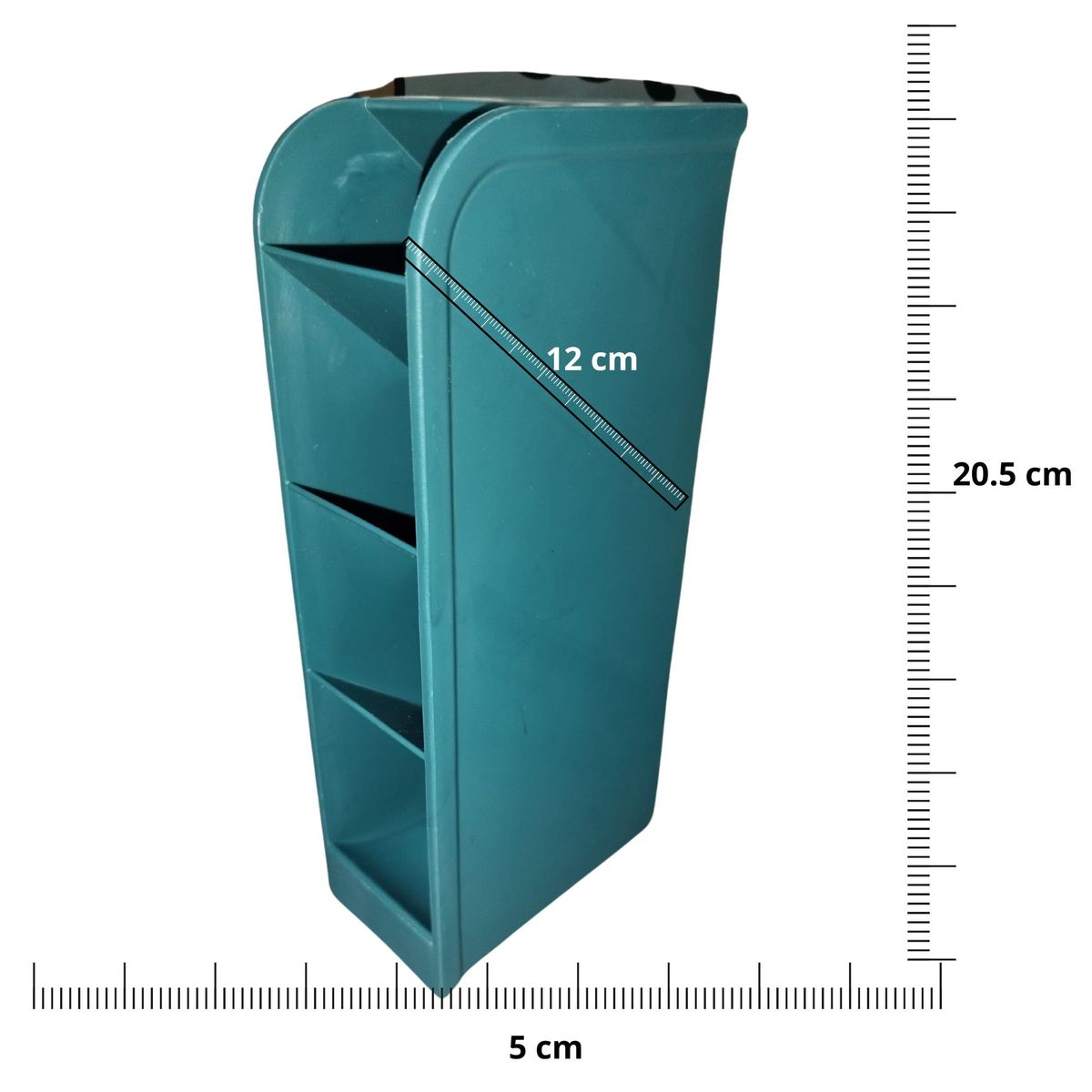 GENERICO - Organizador acrílico de cuatro niveles kawai verde esmeralda