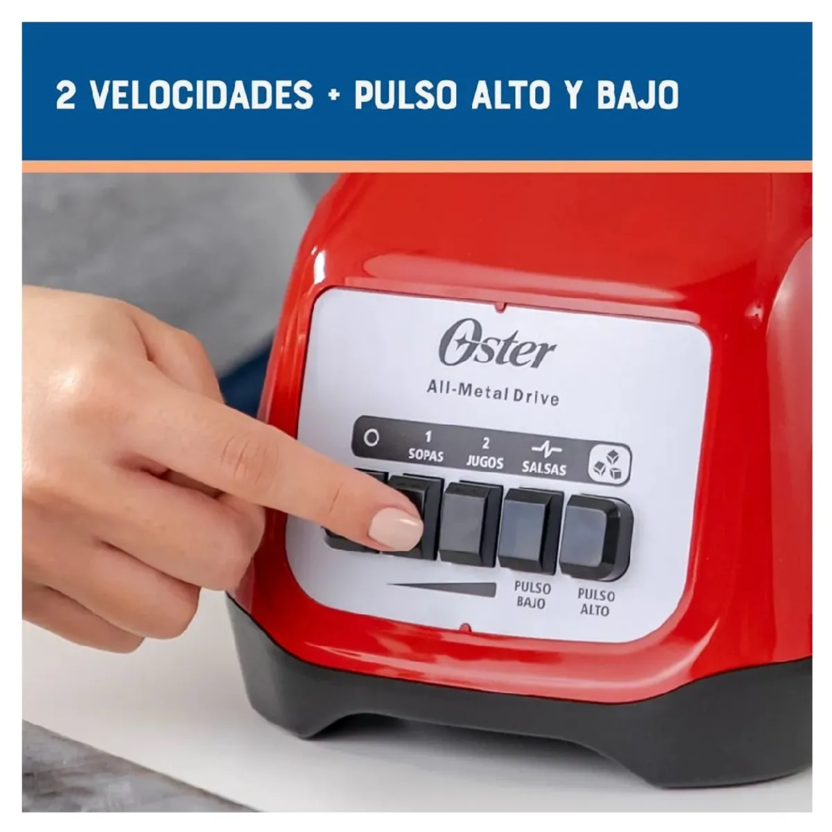 OSTER - Licuadora Oster BLSTKAG-RPB-053 550 Watts Rojo