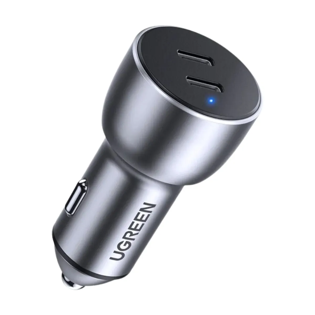 UGREEN - Cargador UGREEN de Auto Carro Carga Rápida 50W 2 Puertos USB Tipo C