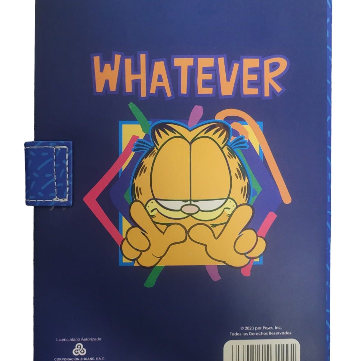 GENERICO - Cuaderno imantado Diseño Garfield A5 Azul