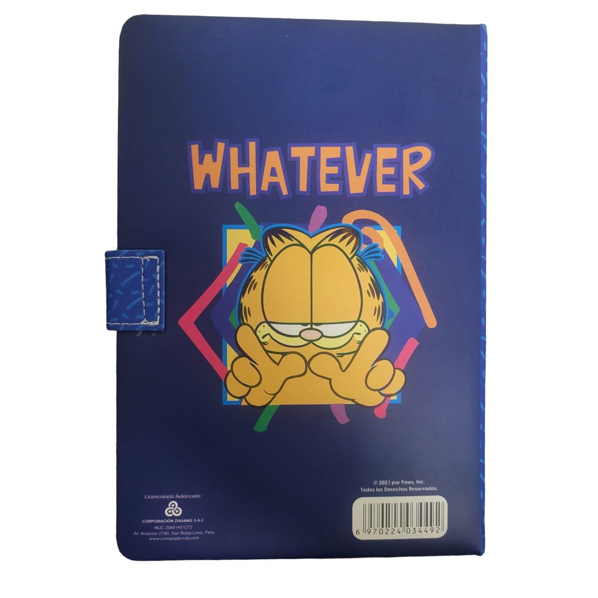 GENERICO - Cuaderno imantado Diseño Garfield A5 Azul