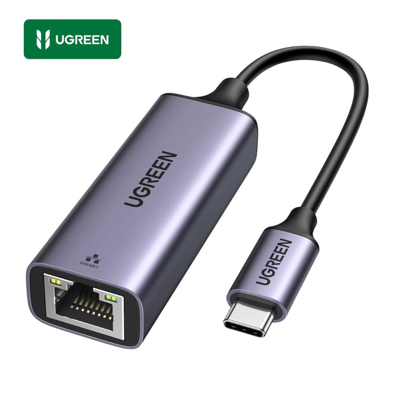 UGREEN - Adaptador UGREEN Red Ethernet Rj45 a Tipo C Para Macbook Laptop CM199
