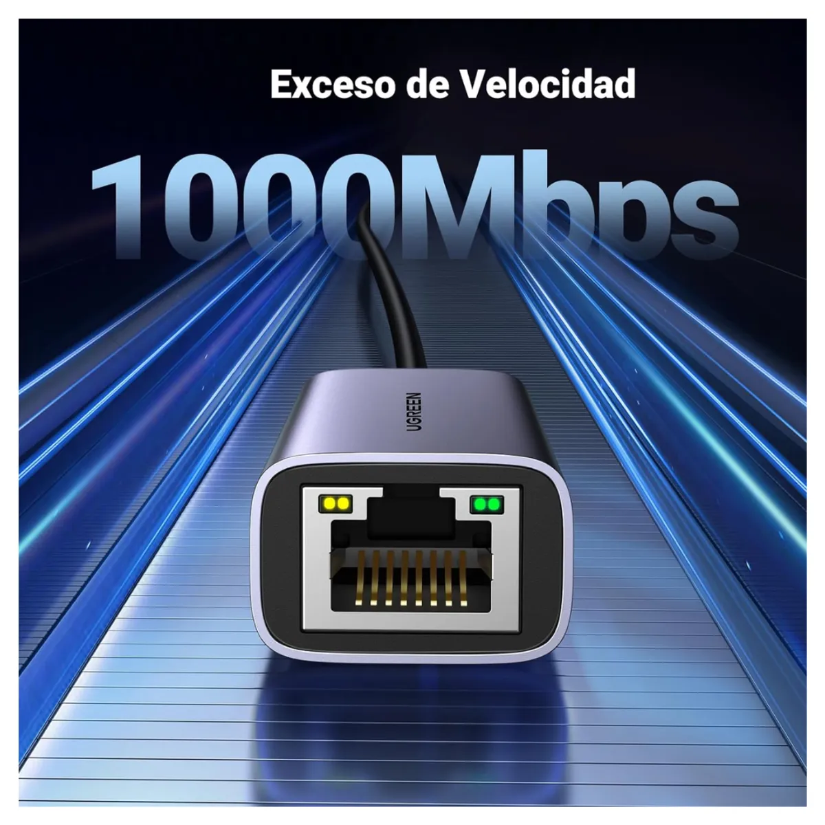 UGREEN - Adaptador UGREEN Red Ethernet Rj45 a Tipo C Para Macbook Laptop CM199