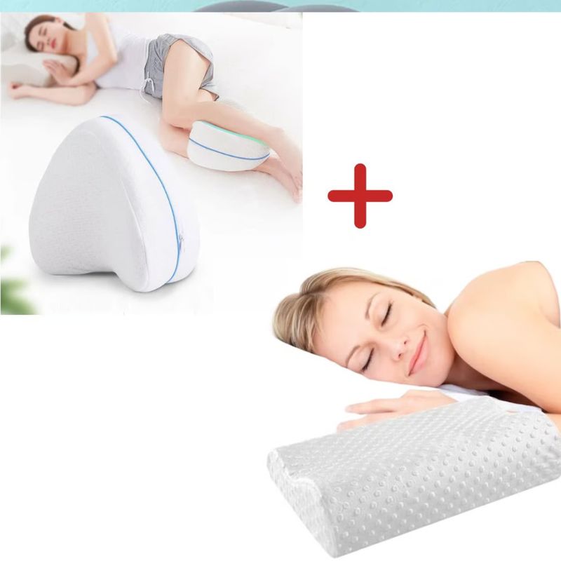 OEM - Combo Almohada Viscoelástica  Cojin de Pierna.