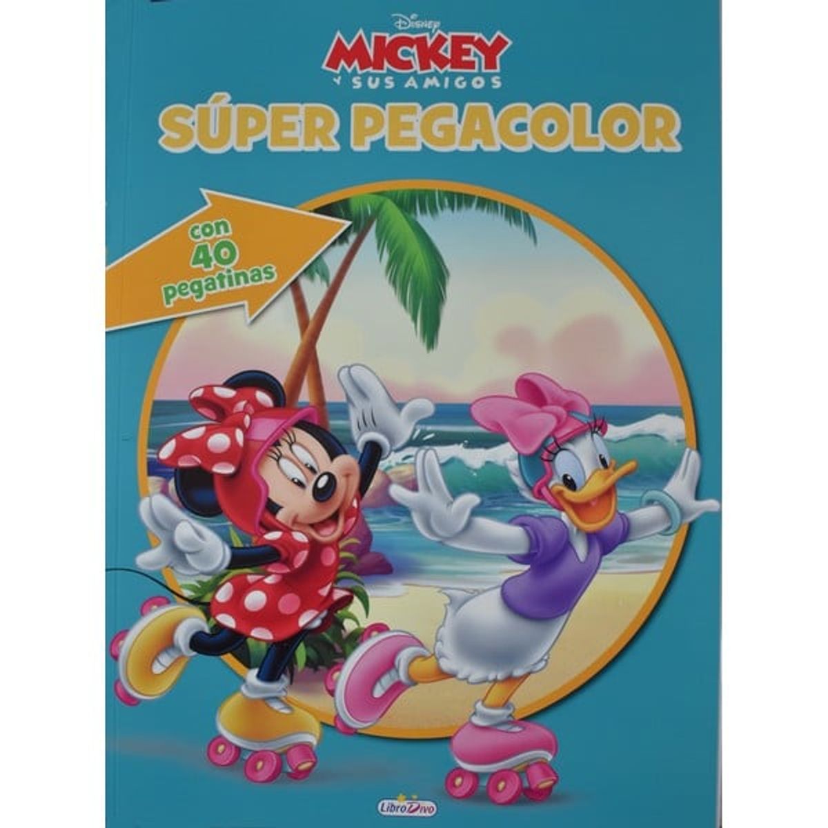 DISNEY - Libro Infantil SUPER PEGACOLOR MINNIE Y DAISY