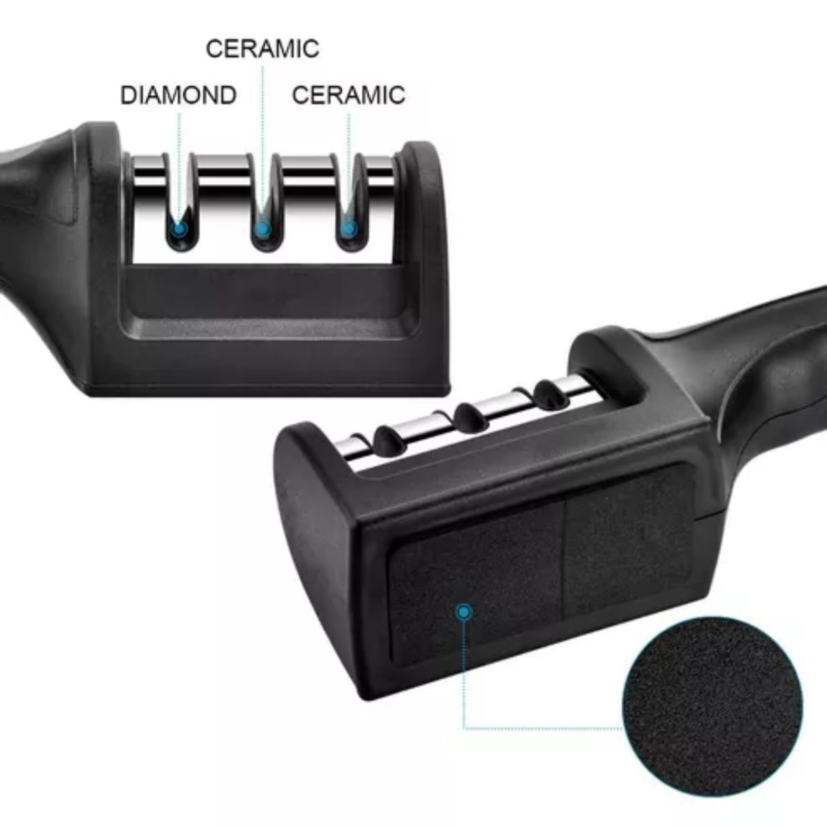 GENERICO - Afilador de Cuchillos para Uso Doméstico Ergonómico