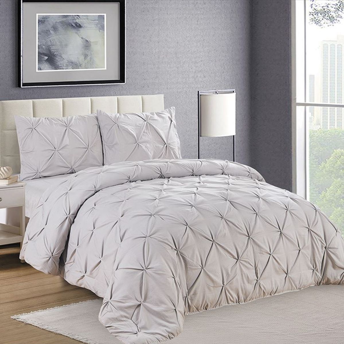 CASATEX - Edredón 2 plazas + Juego de Sábanas 100% Algodón 5 Piezas