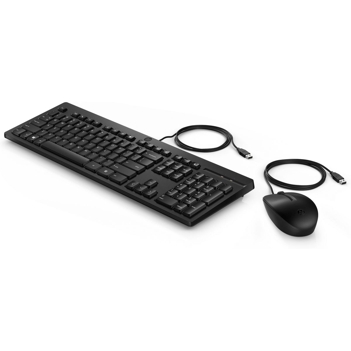 HP - Kit HP 225 Teclado y Mouse Alámbricos Combo Wired Negro - 286J4AA