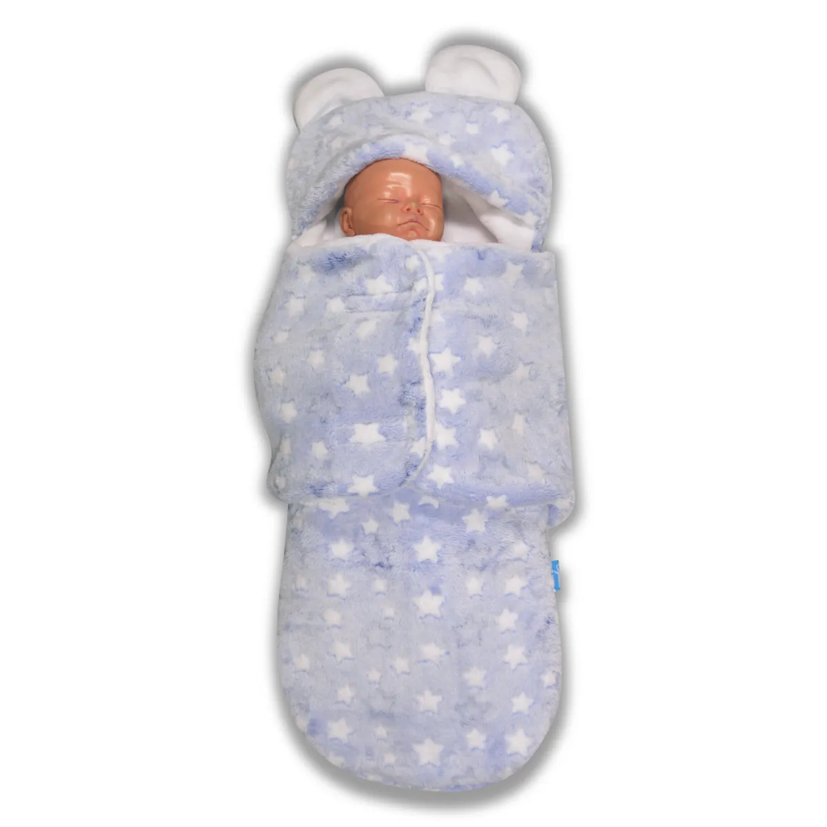 GENERICO - Manta abrigadora con saquito de dormir para bebé Estrellas