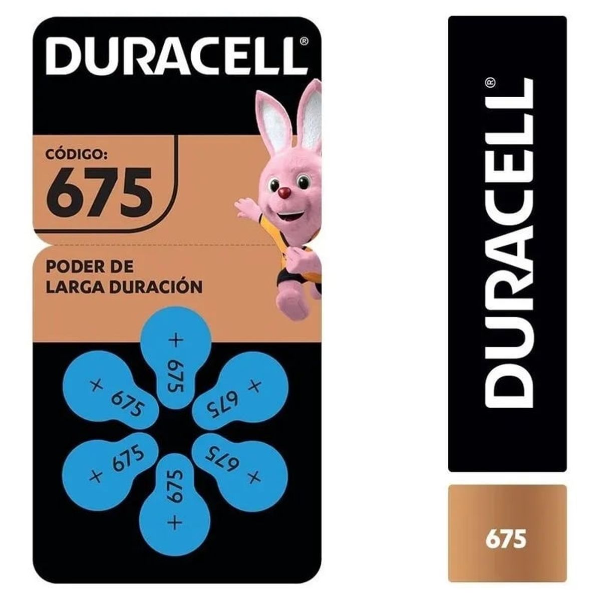DURACELL - PILAS  DURACELL 675 PARA AUDIFONOS MEDICADOS x 6 PILAS