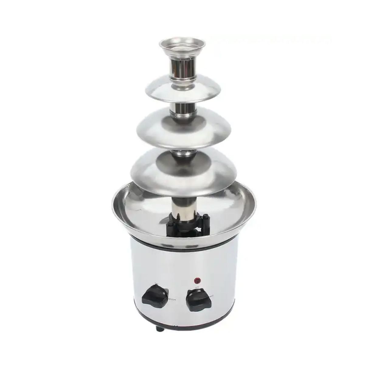 GENERICO - Fuente Chocolatera Acero Inoxidable 4 Niveles