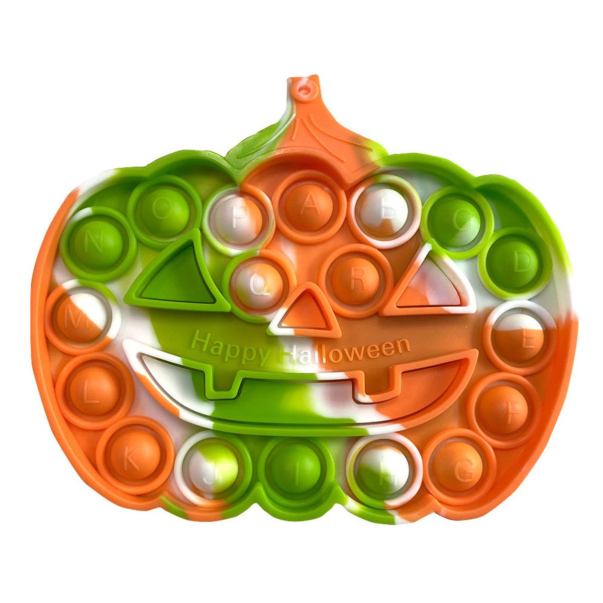 MEGIMPERU - Juguete Pop It Sensorial Antiestrés Calabaza Halloween Ve
